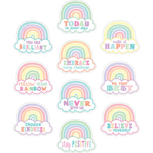 Pastel Pop Positive Sayings Accents, Pack of 30