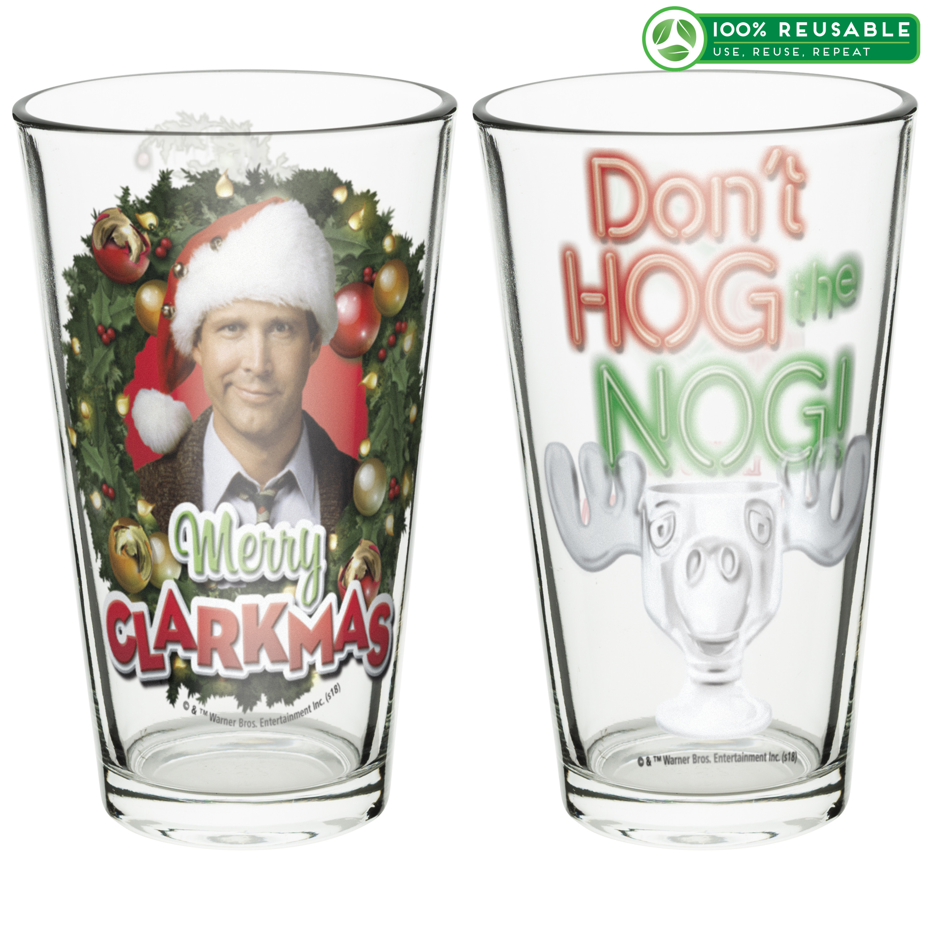 National Lampoon’s Christmas Vacation 16 ounce Pint Glasses, Clark Griswold, 2-piece set slideshow image 1 National Lampoon’s Christmas Vacation 16 ounce Pint Glasses, Clark Griswold, 2-piece set slideshow image 1