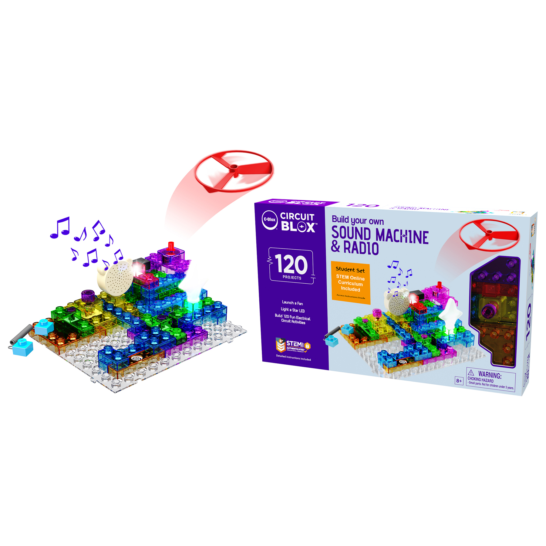 E-Blox Circuit Blox Student Set, 120 Projects image number null