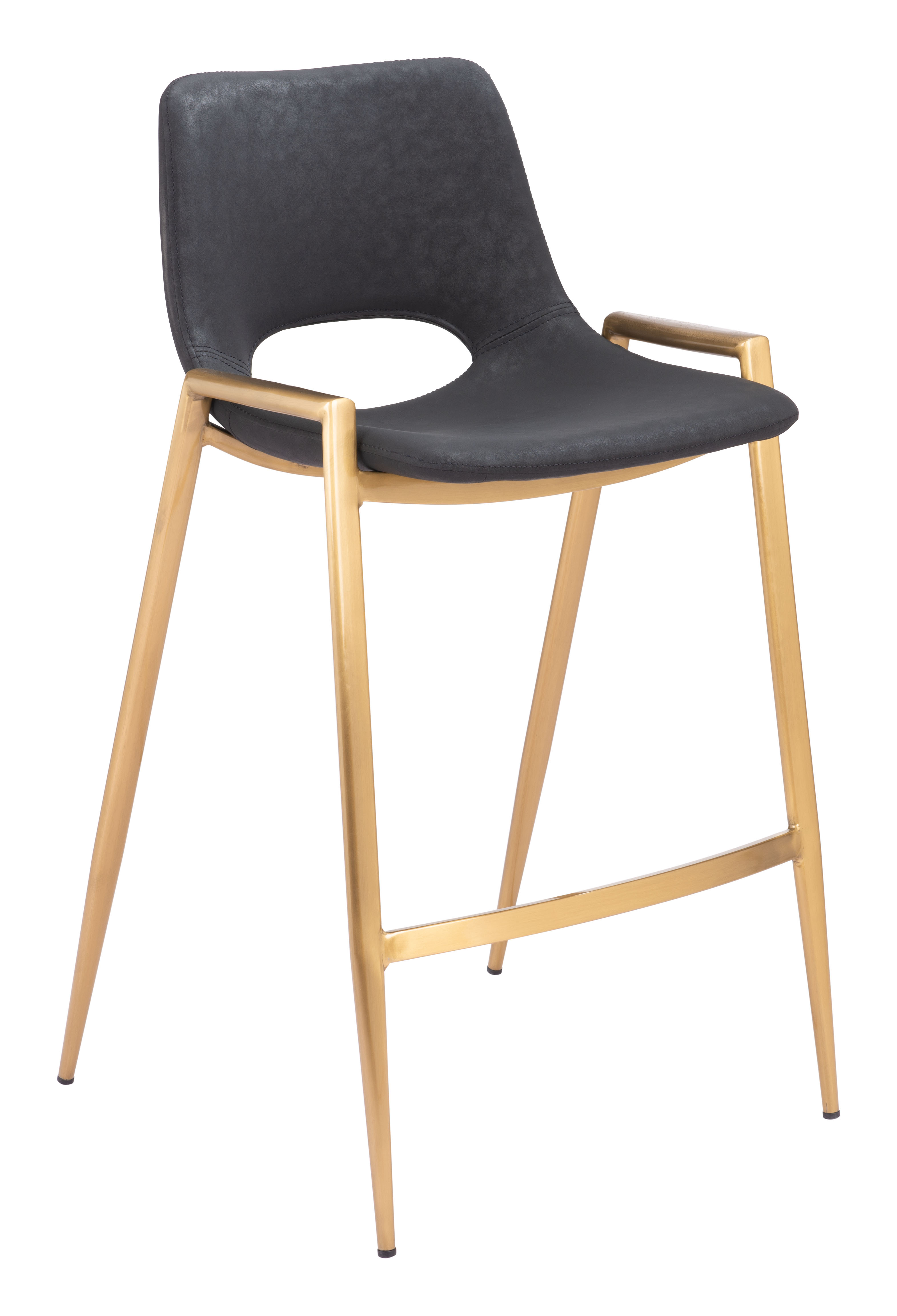 Desi Counter Stool (Set of 2) Black & Gold product image