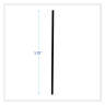 Boardwalk, Single-Tube Stir-Straws, 5.25", Polypropylene, Black