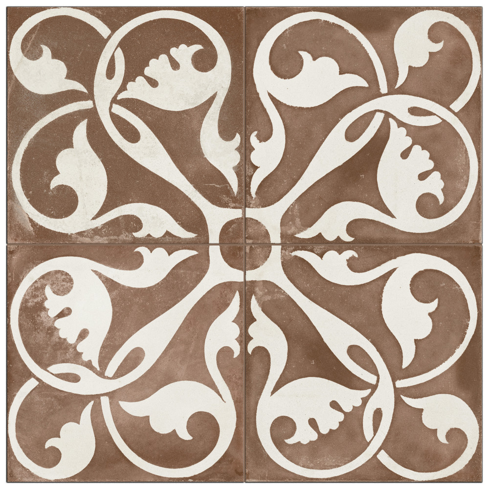 Kings Nouveau Ruby 17-5/8 in. x 17-5/8 in. Ceramic Floor and Wall Tile