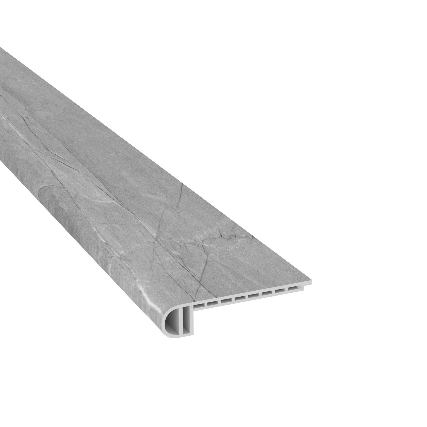 Tiburon Marble CALI Vinyl Shorebreak Stair Nosing Flush view 1