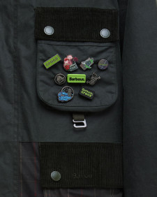Giacca cerata Bedale oversize Barbour x Crocs 