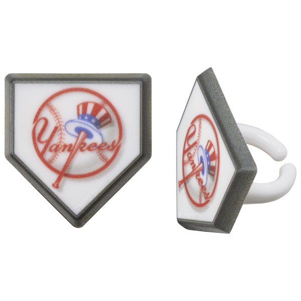 MLB® Home Plate Team Logo Cupcake Rings