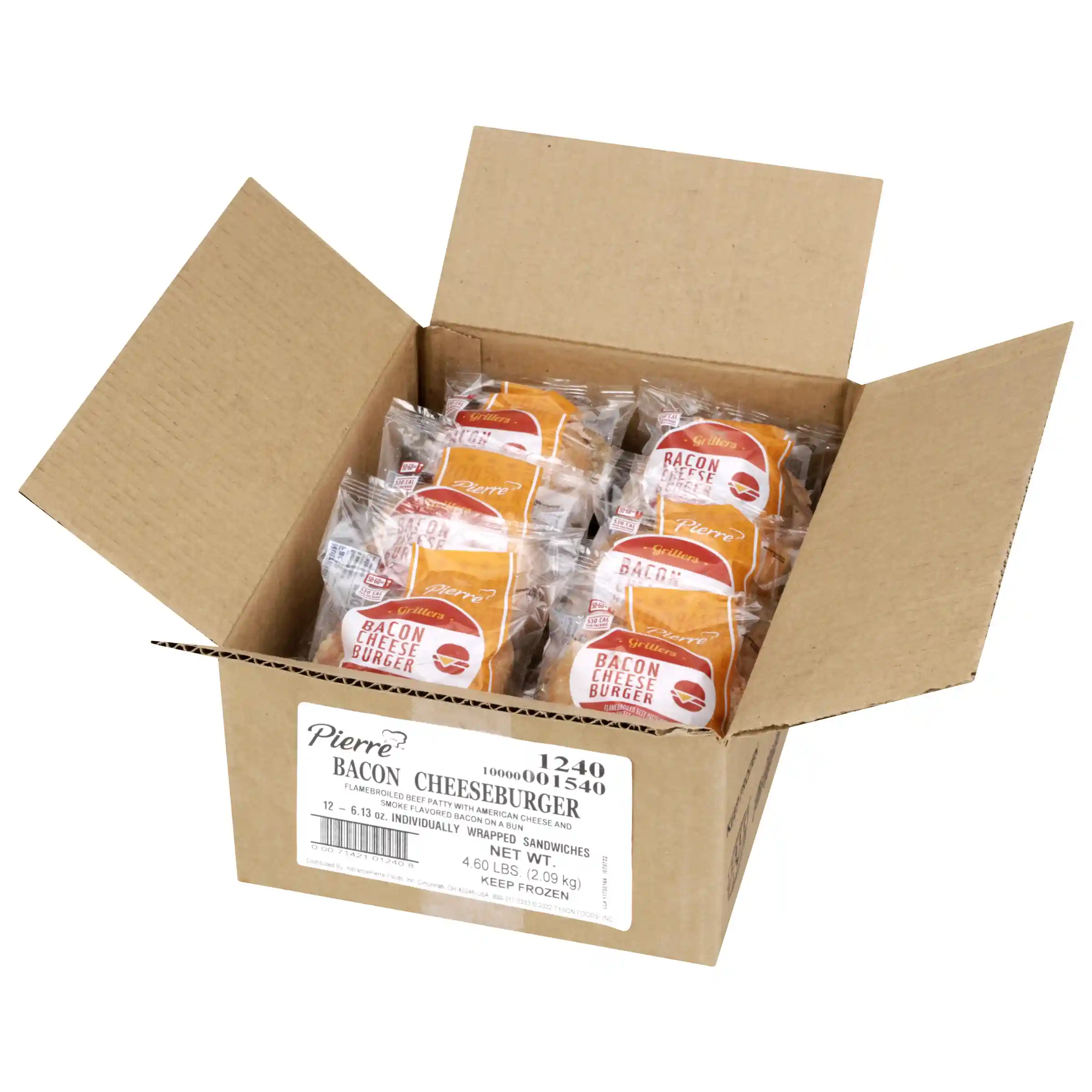 Pierre™ Jumbo Flamebroiled Beef and Bacon Cheeseburger_image_4