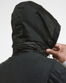 Barbour x TO KI TO Forest Waxed Jacket Sage