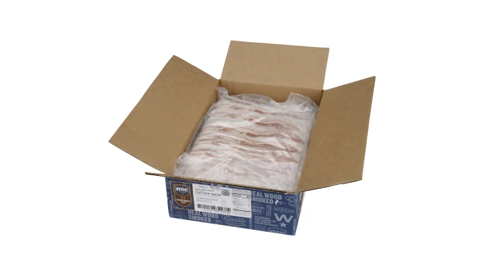 Wright® Brand Naturally Hickory Smoked Thin Sliced Flat-Pack® Bacon, 18/22 _image_4