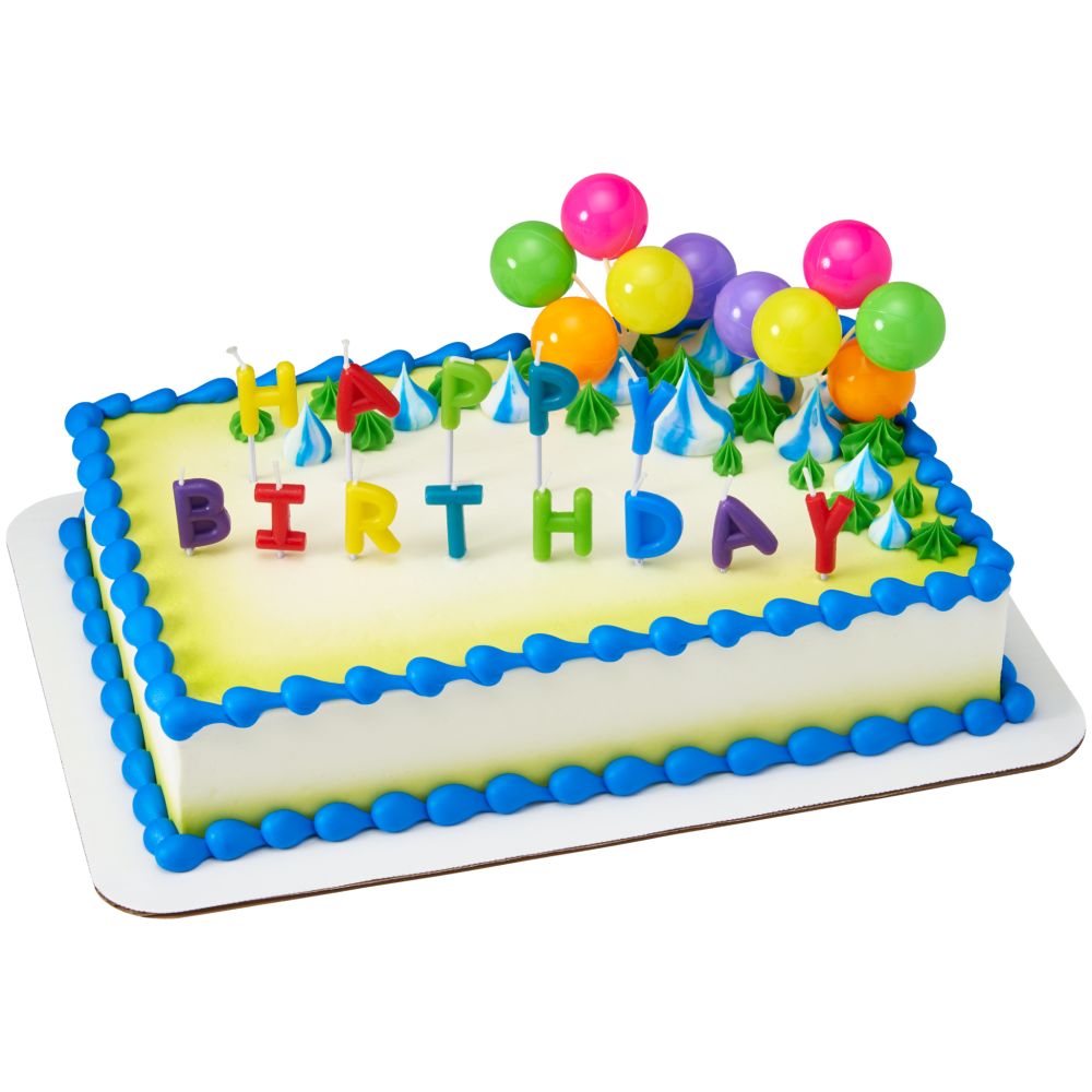 Image Cake Happy Birthday Candles Neon