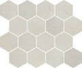 Tuscany White 10×12 Hexagon Mosaic Matte