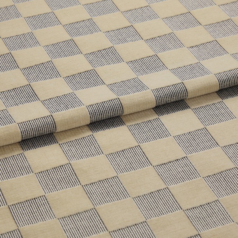 Checkerboard Chalk Roman blind