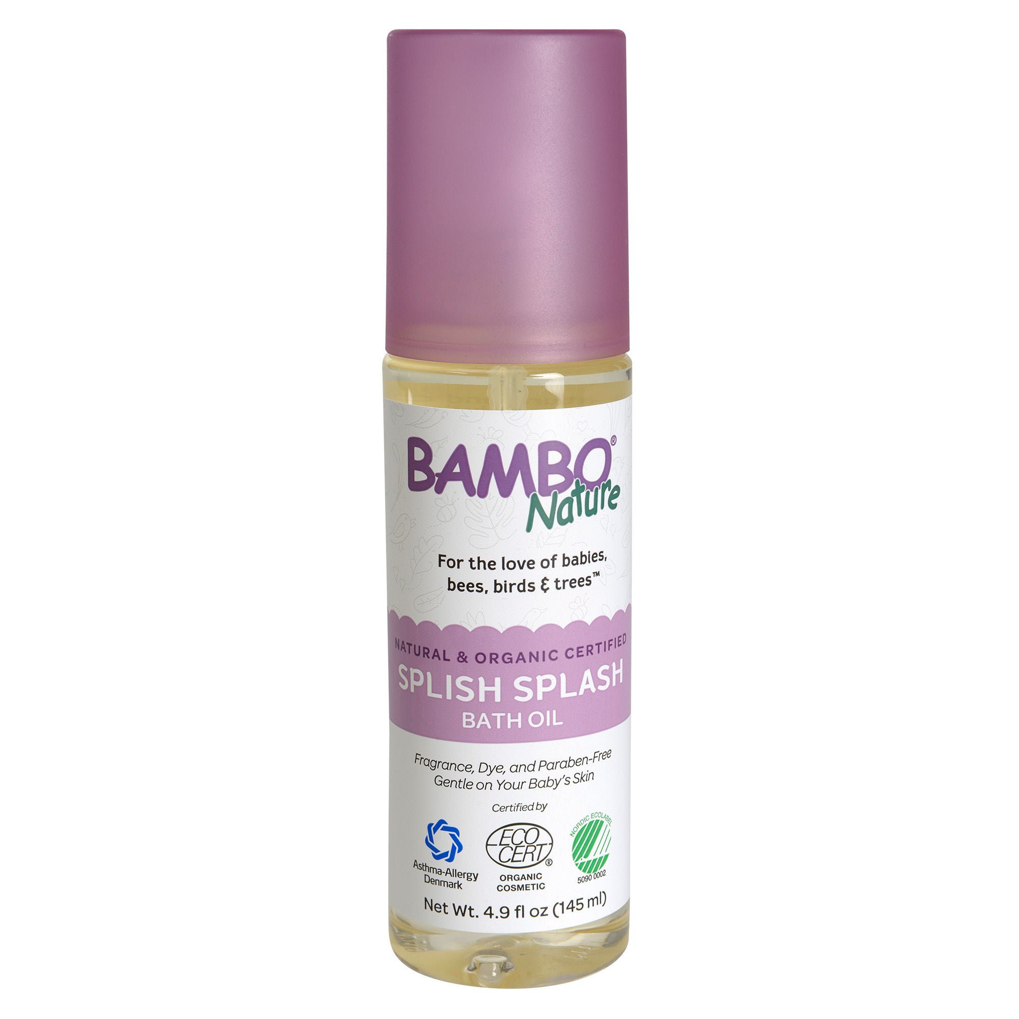 Bambo® Nature Splish Splash Bath Oil, 145 mL bottle