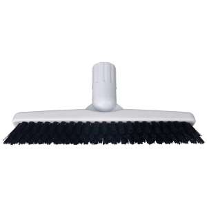 Impact, 9.4in, Tile and Grout Brush with Acme Threading, Polypropylene Bristles, Black