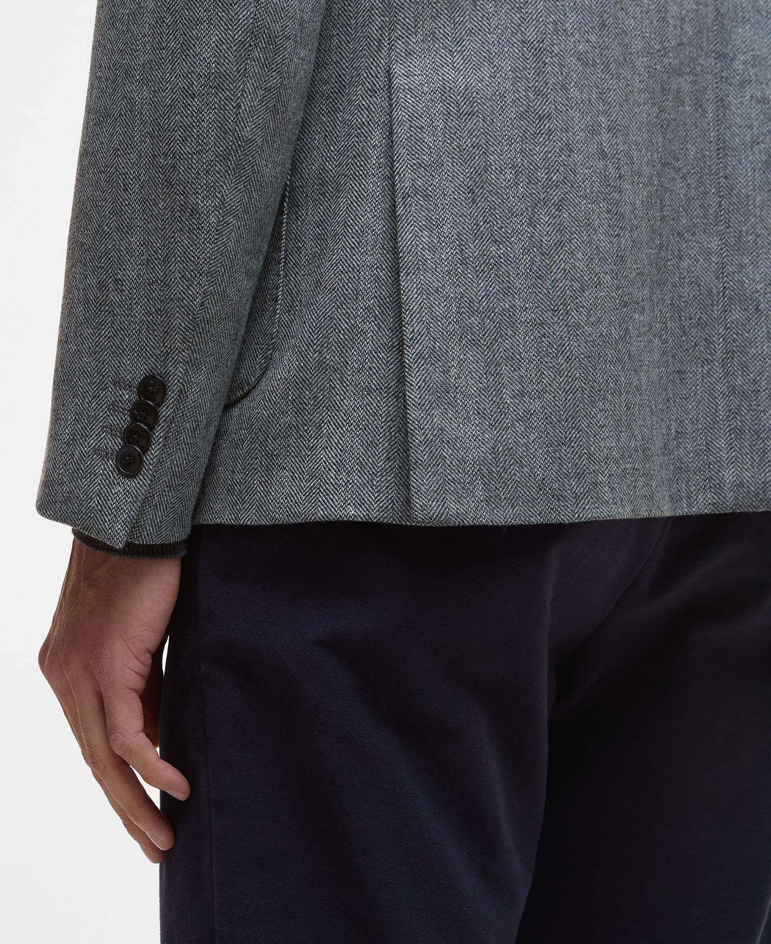 Blazer con motivo a spina di pesce Sutherland image number 5