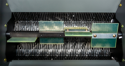 Aggressive, heavy-duty cutting cylinders are designed for high-volume shredding.