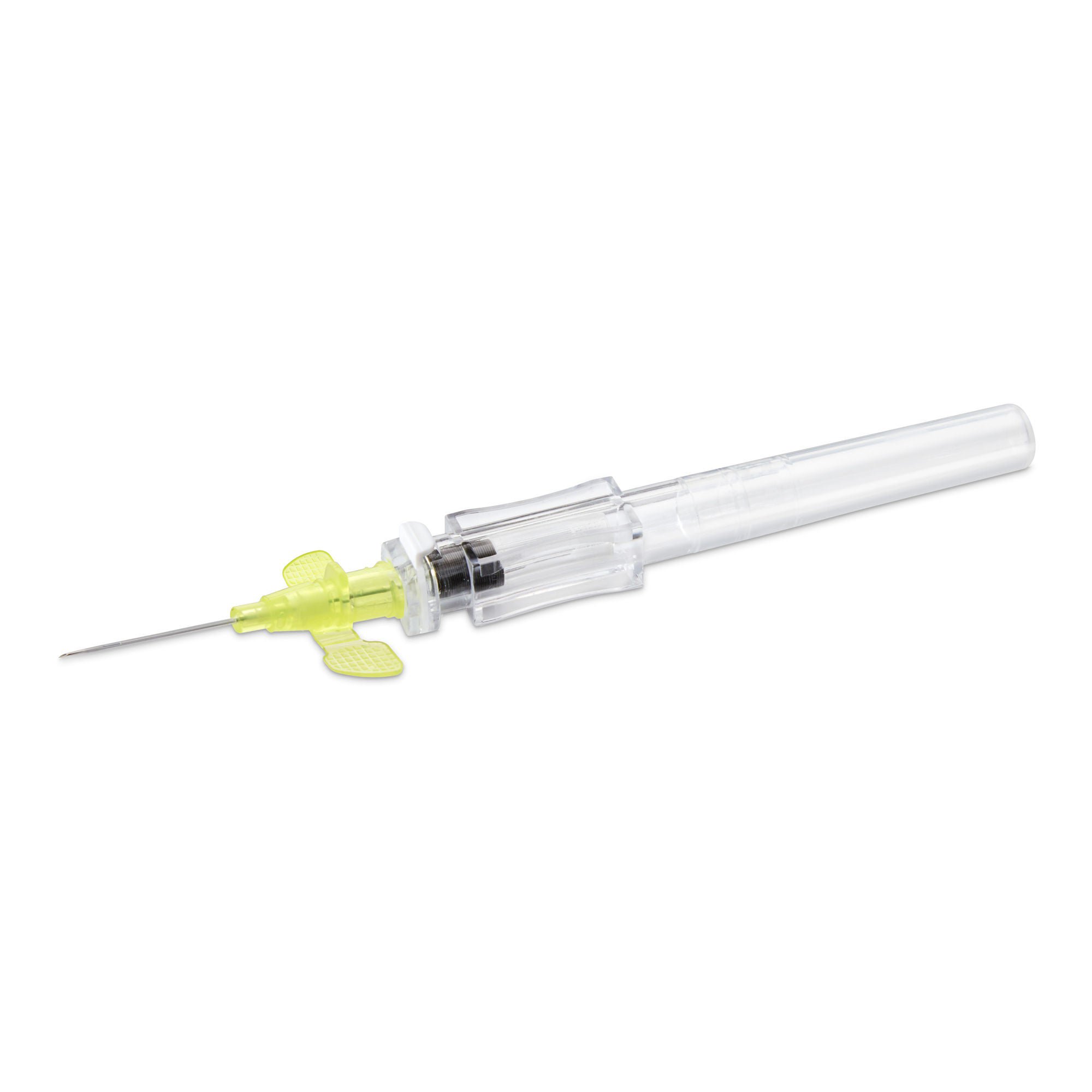 McKesson Brand CATH, IV SFTY WNG PUSH BUTTON BC YLW 24GX3/4" (50/BX 4BX/CS