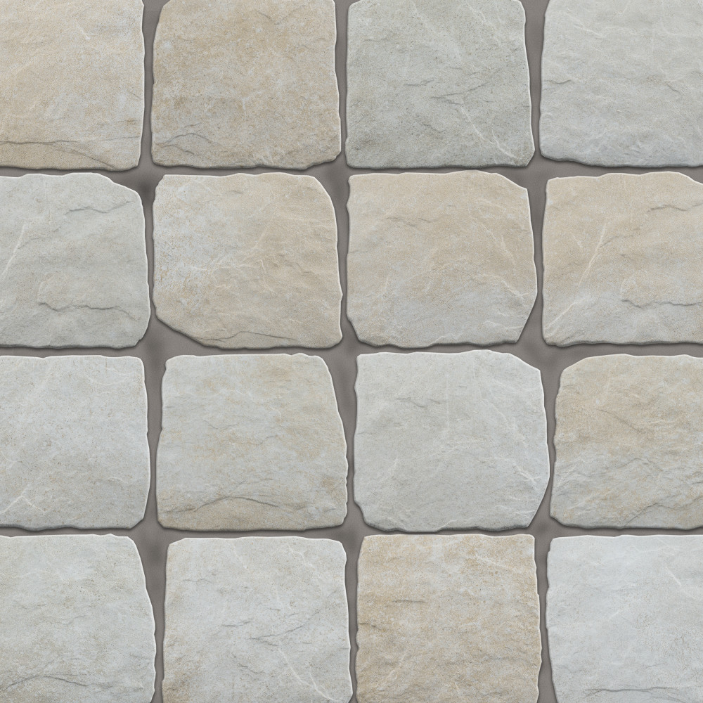 Country Bone 5-7/8 in. x 5-7/8 in. Porcelain Floor and Wall Tile