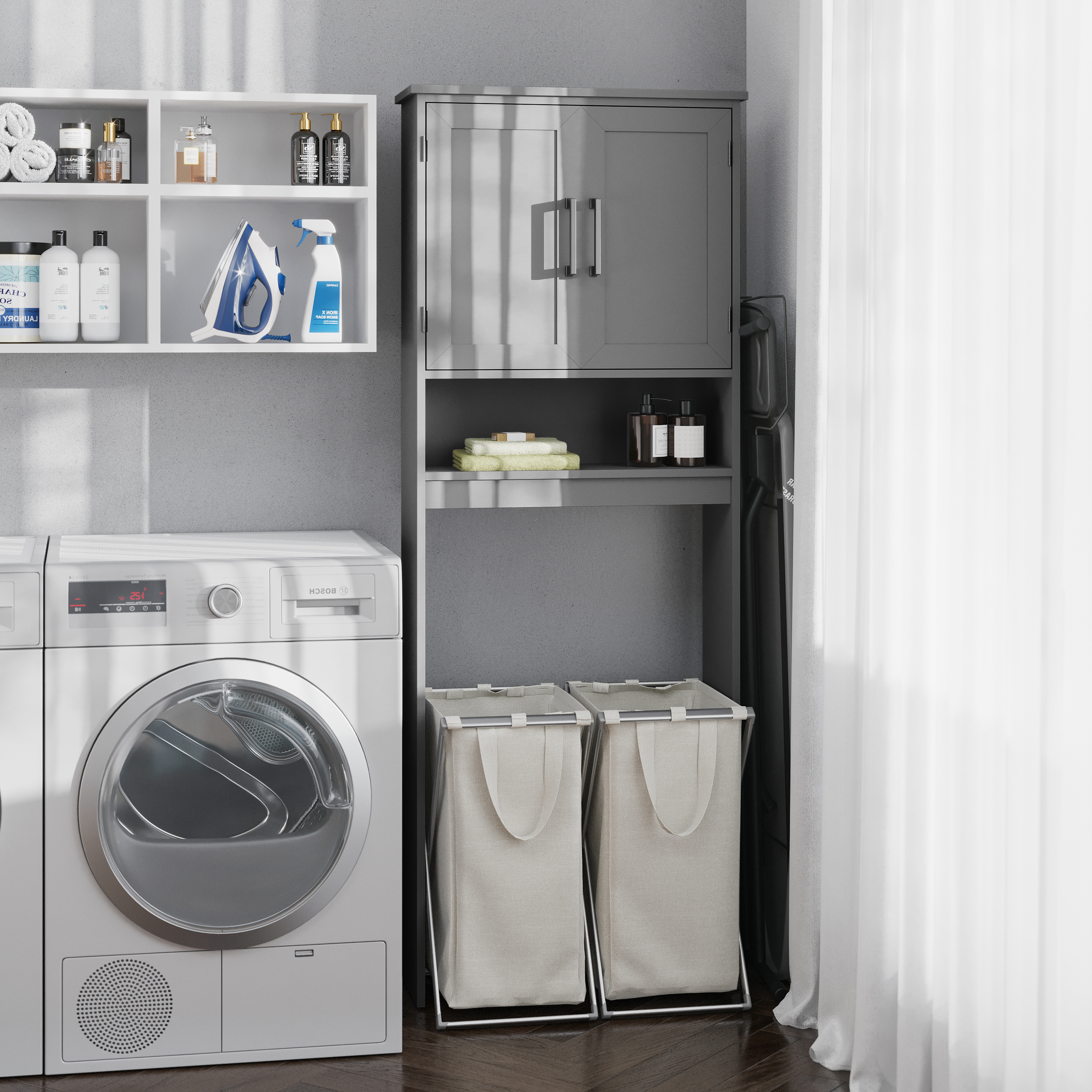 Vesta Over the Toilet Cabinet Storage Bathroom Organizer with In-Cabinet Adju... - Picture 16 of 25