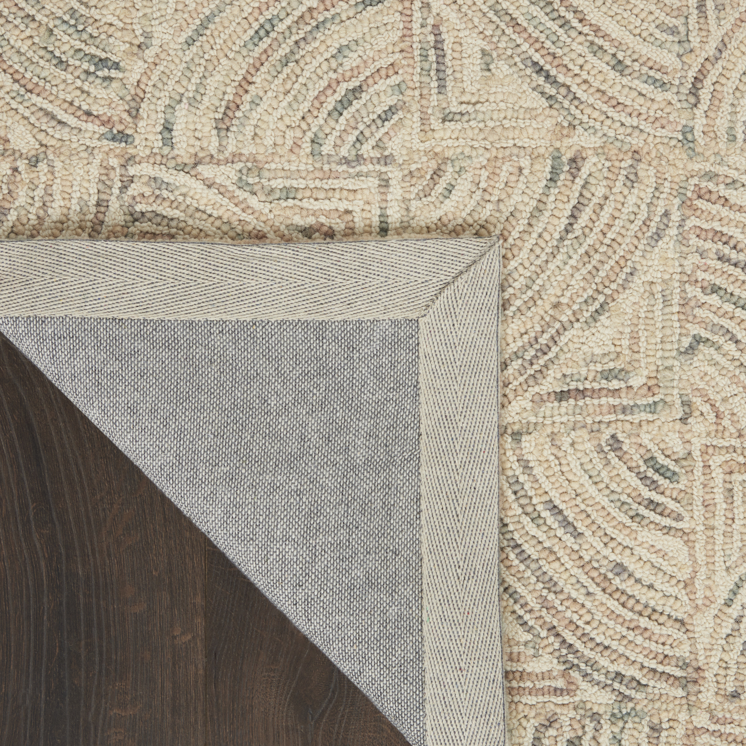 Nourison Interlock 2'3" x 7'6" Ivory Multicolor Modern Indoor Rug