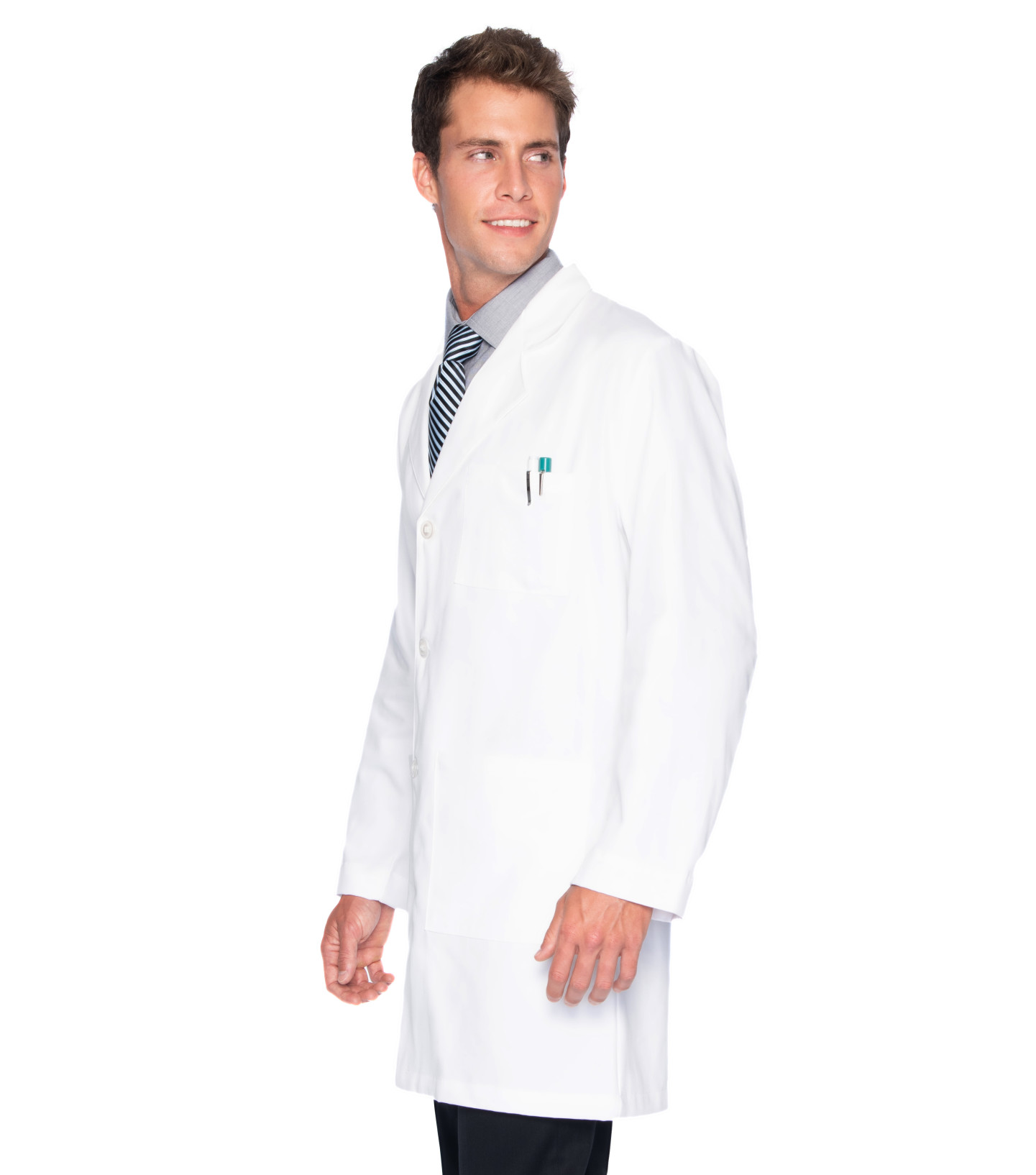Landau Men's 5Pocket FullLength Lab Coat (3124) Landau Scrubs