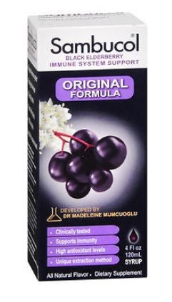 Sambucol® Black Elderberry Dietary Supplement Syrup, 4-ounce bottle