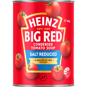  Heinz® Big Red® Salt Reduced Condensed Tomato Soup 420g 