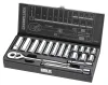 38182 18pc 3/8" Metric Drive Socket Set
