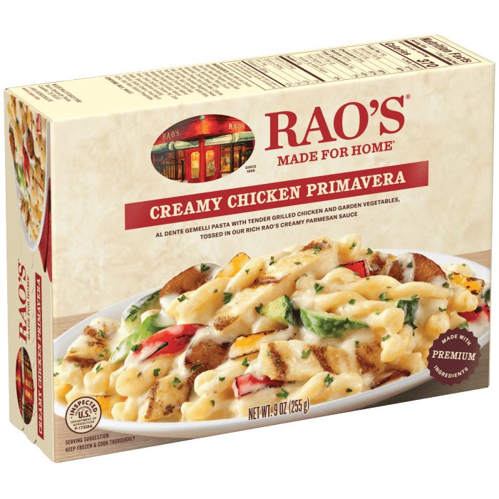 Creamy Chicken Primavera Frozen Meal, 9 oz - Left angle Image