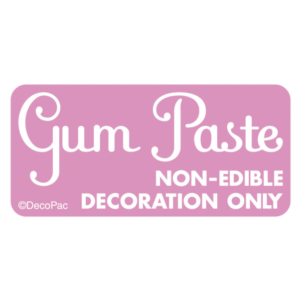 Gum Paste Promotional Label