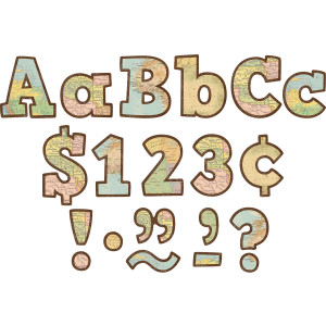 Travel the Map Bold Block 4" Letters Combo Pack, 230 Pieces