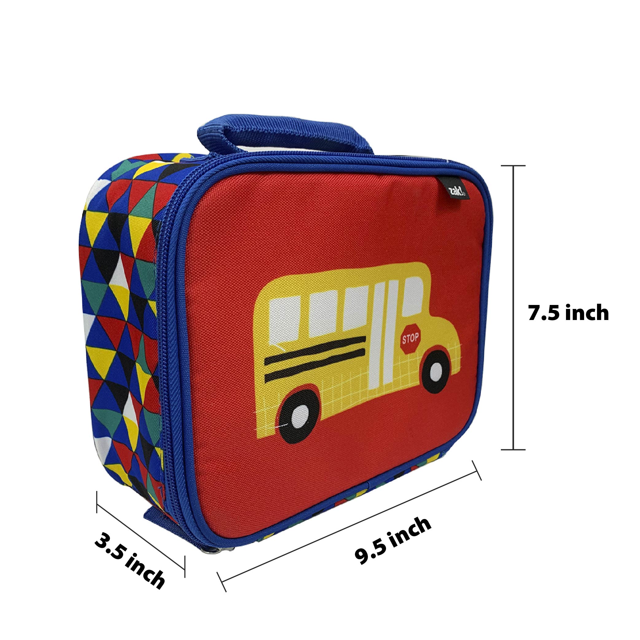 Grid Lock Insulated Reusable Lunch Bag, Buses slideshow image 4 Grid Lock Insulated Reusable Lunch Bag, Buses slideshow image 4