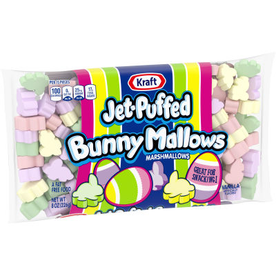 Jet-Puffed Vanilla Bunny Marshmallows, 8 oz Bag