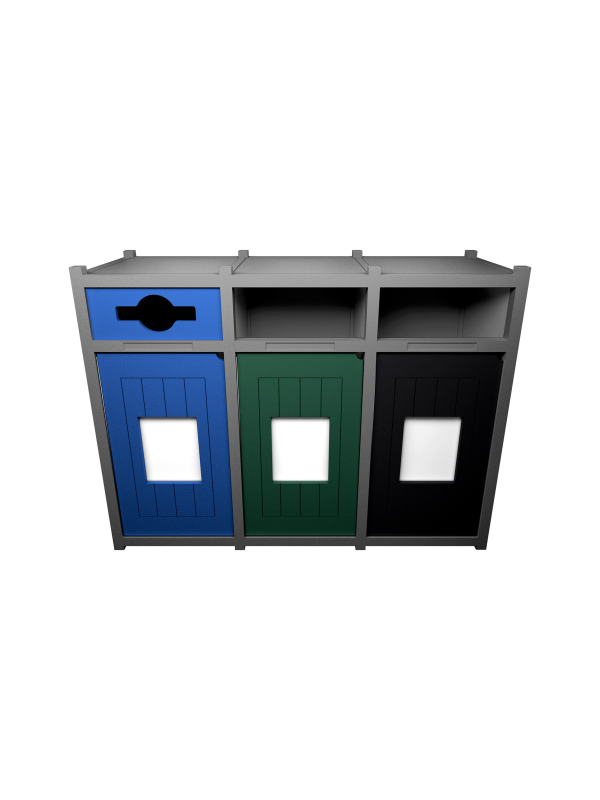 VISION – Triple – Unit – Mixed-Full-Full – Grey-Blue-Green-Black