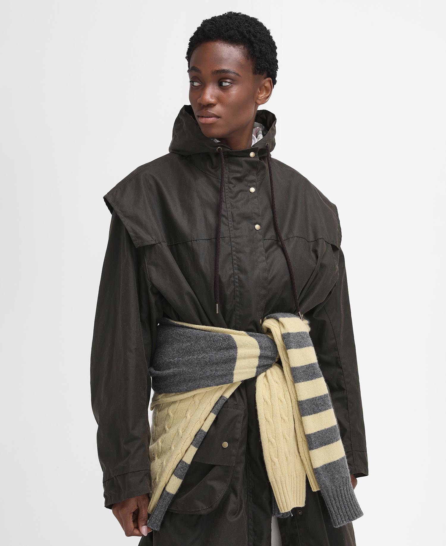 Barbour The Edit by Alexa Liam Waxed Parka image number 4