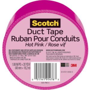Duct Tape for Artists, 1.88 in x 20 yd (48 mm x 18.2 m), Pink