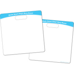 Smart Poly&reg; Educational Activity Busy Board, Dry Erase with Marker, 10-3/4" x 10-3/4", Blank 2 Sides