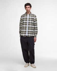 Camicia a quadri dal taglio sartoriale Ronan Ecru Marl