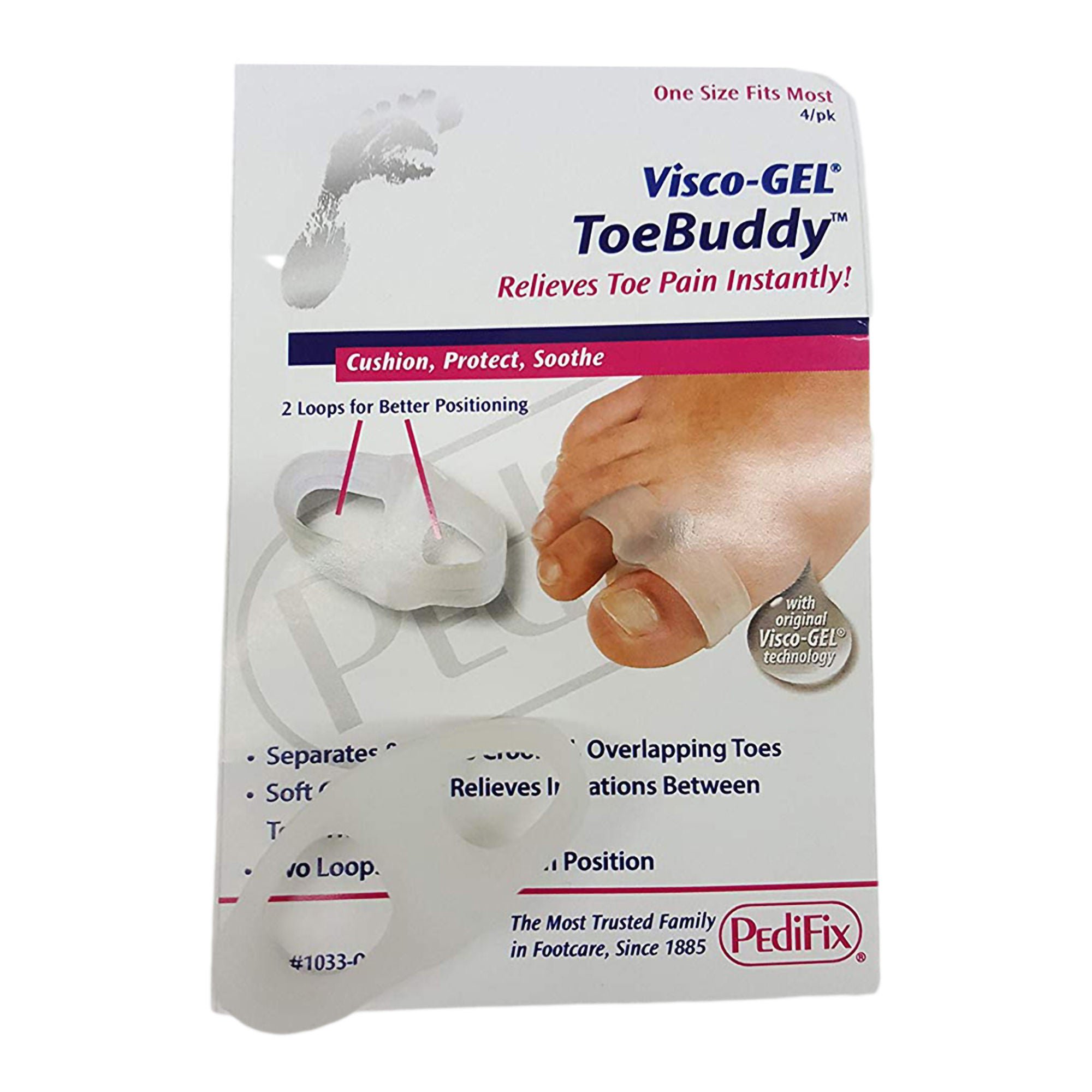Visco-GEL® ToeBuddy® Toe Spacer, One Size Fits Most