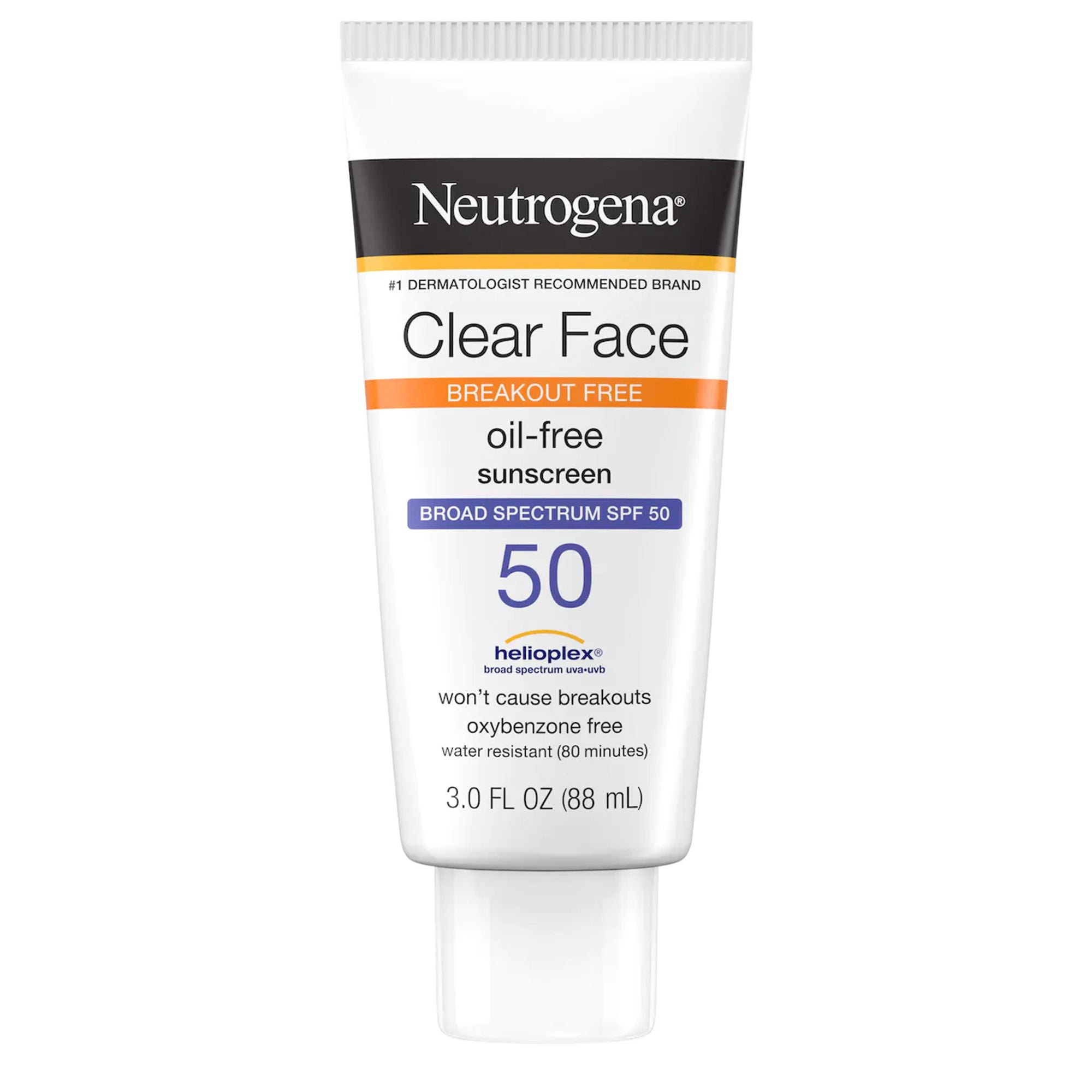 Neutrogena® Clear Face Oil-Free Sunscreen, SPF 50