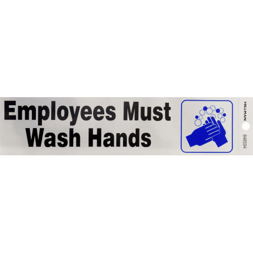 Employees Must Wash Hands Sign 2