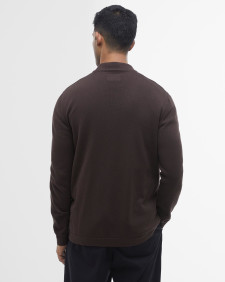 Pima Cotton V-Neck  Cardigan Bitter Chocolate