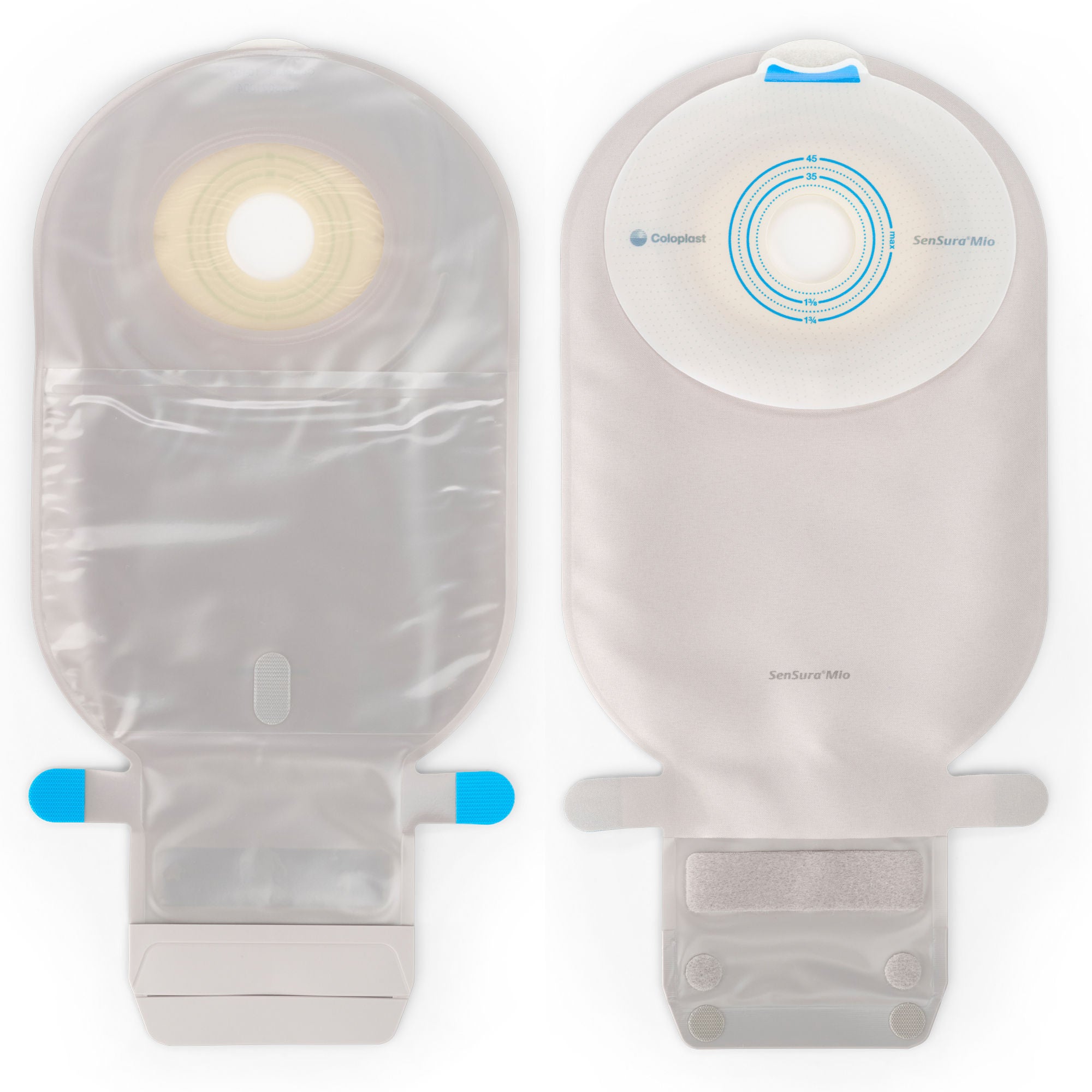 SenSura® Mio Flat 1-Piece Transparent Ostomy Pouch, 28mm Stoma
