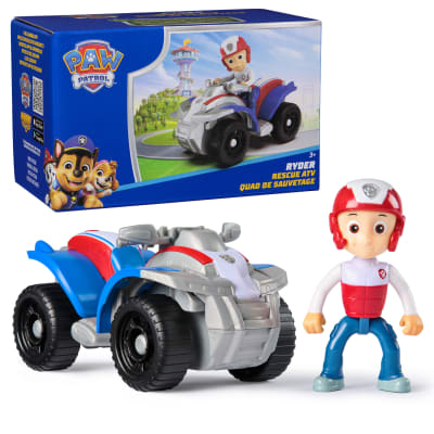 PAW Patrol, Ryder’s ATV Toy Vehicle with Collectible Action Figure, Sustainably Minded Kids Toys for Boys & Girls Ages 3 and Up