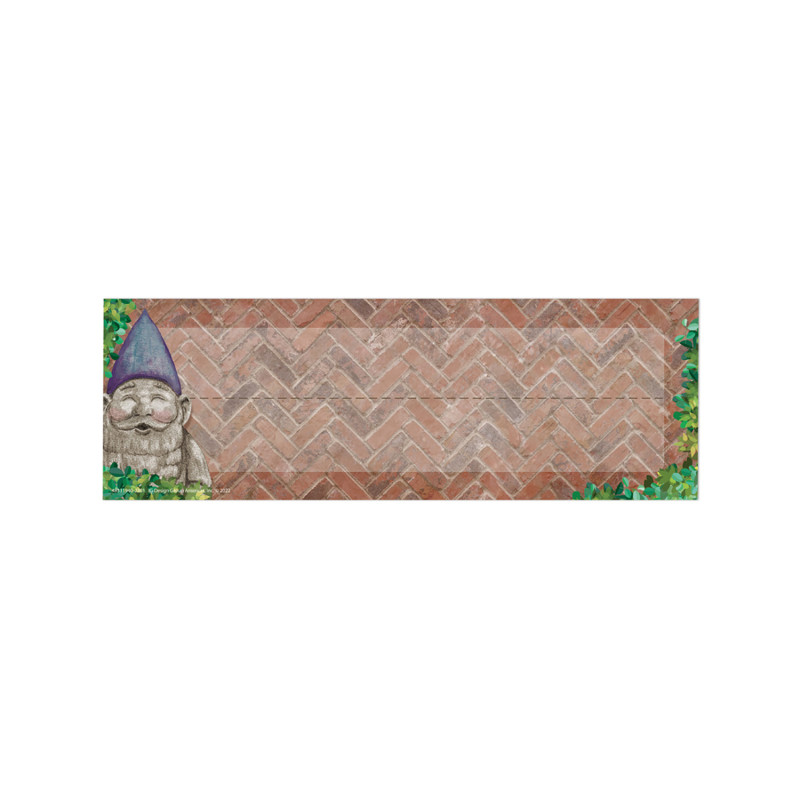 Curiosity Garden Self-Adhesive Name Plate, 9-5/8" x 3-1/4", Pack of 36