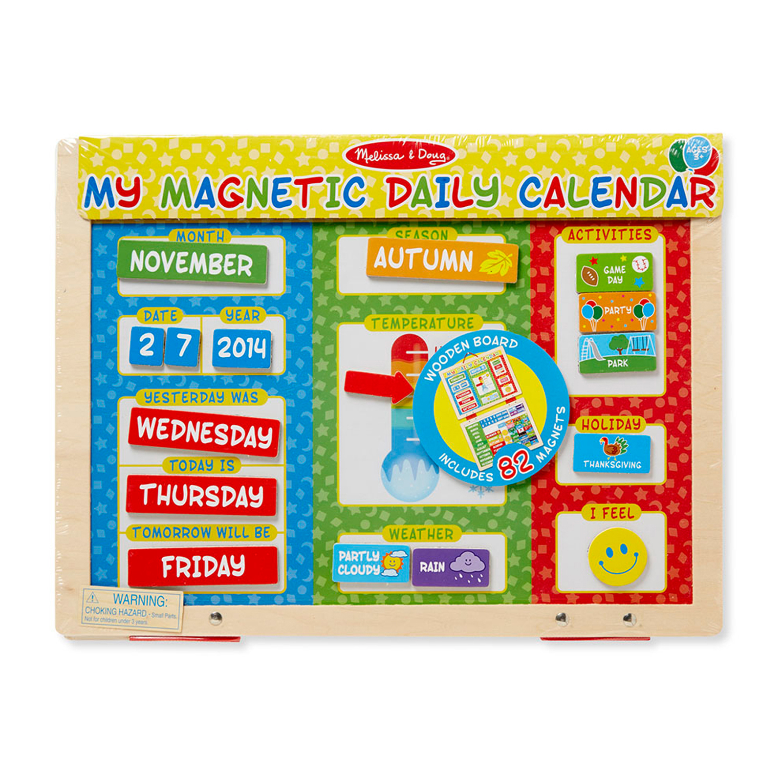 Melissa & Doug My First Daily Magnetic Calendar image number null