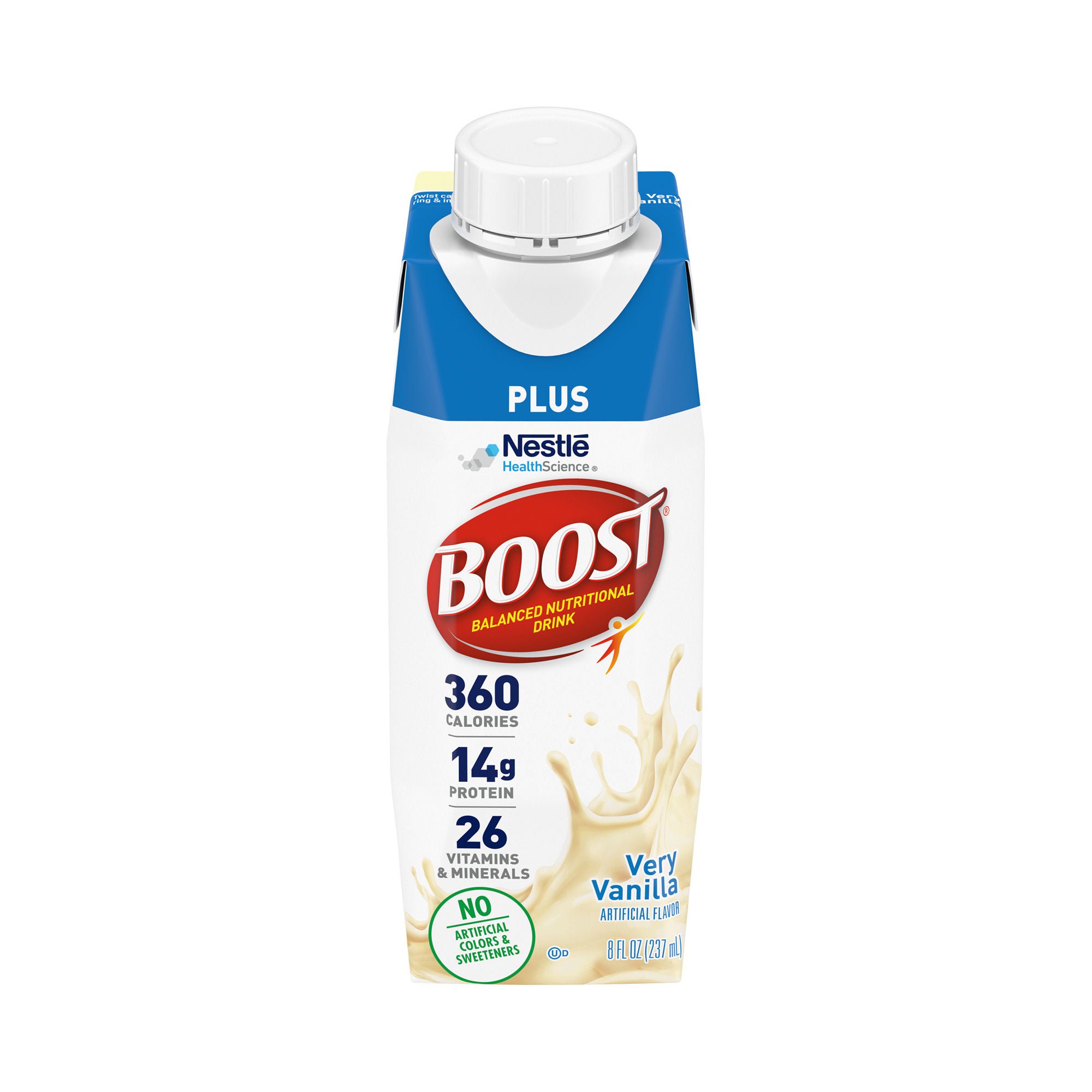 Boost Plus® Vanilla Balanced Nutritional Drink, 8-ounce Carton