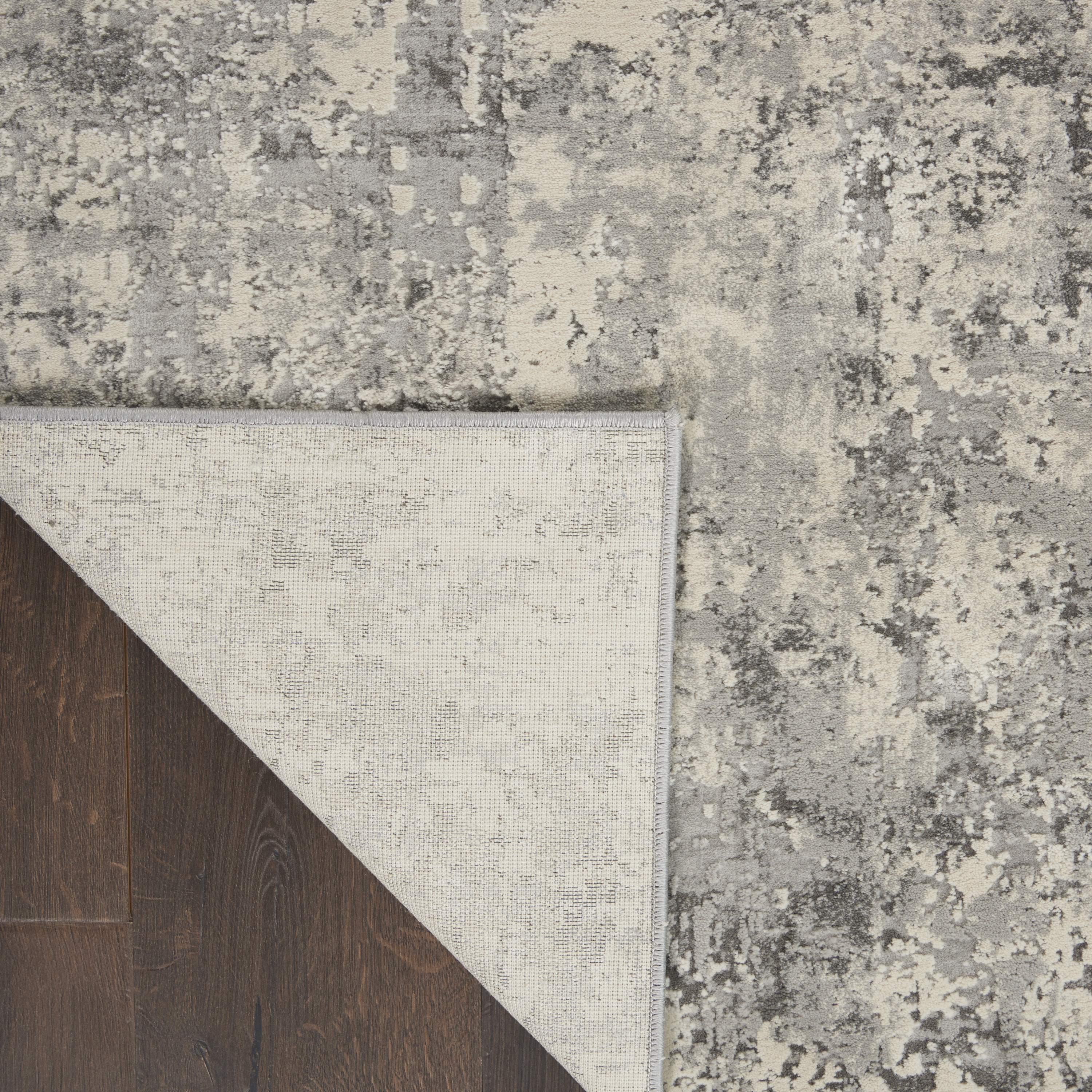 Nourison Rustic Textures 3'11" x 5'11" Grey Beige Modern Indoor Rug