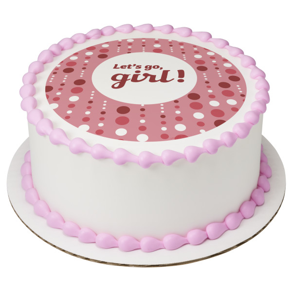 Let's Go, Girl! PhotoCake® Edible Image®