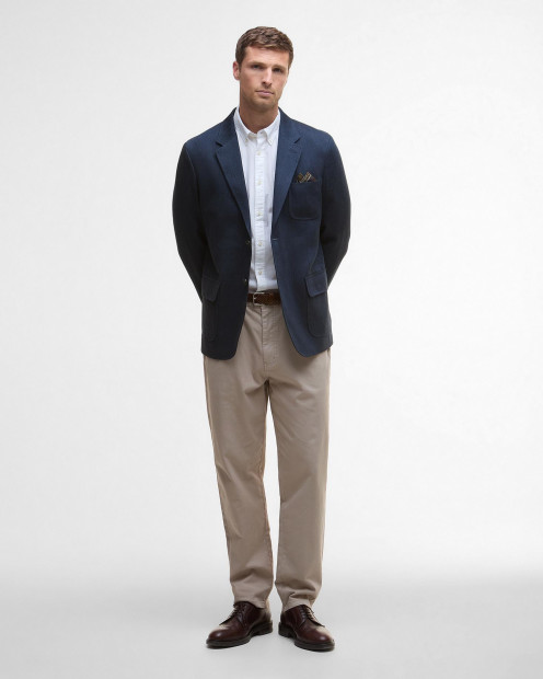 Linen Twill Blazer Classic Navy