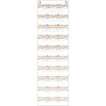 Teacher Created Resources&reg; File Storage Pocket Chart, 10 Pockets, Confetti, 14" x 58" TCR20843